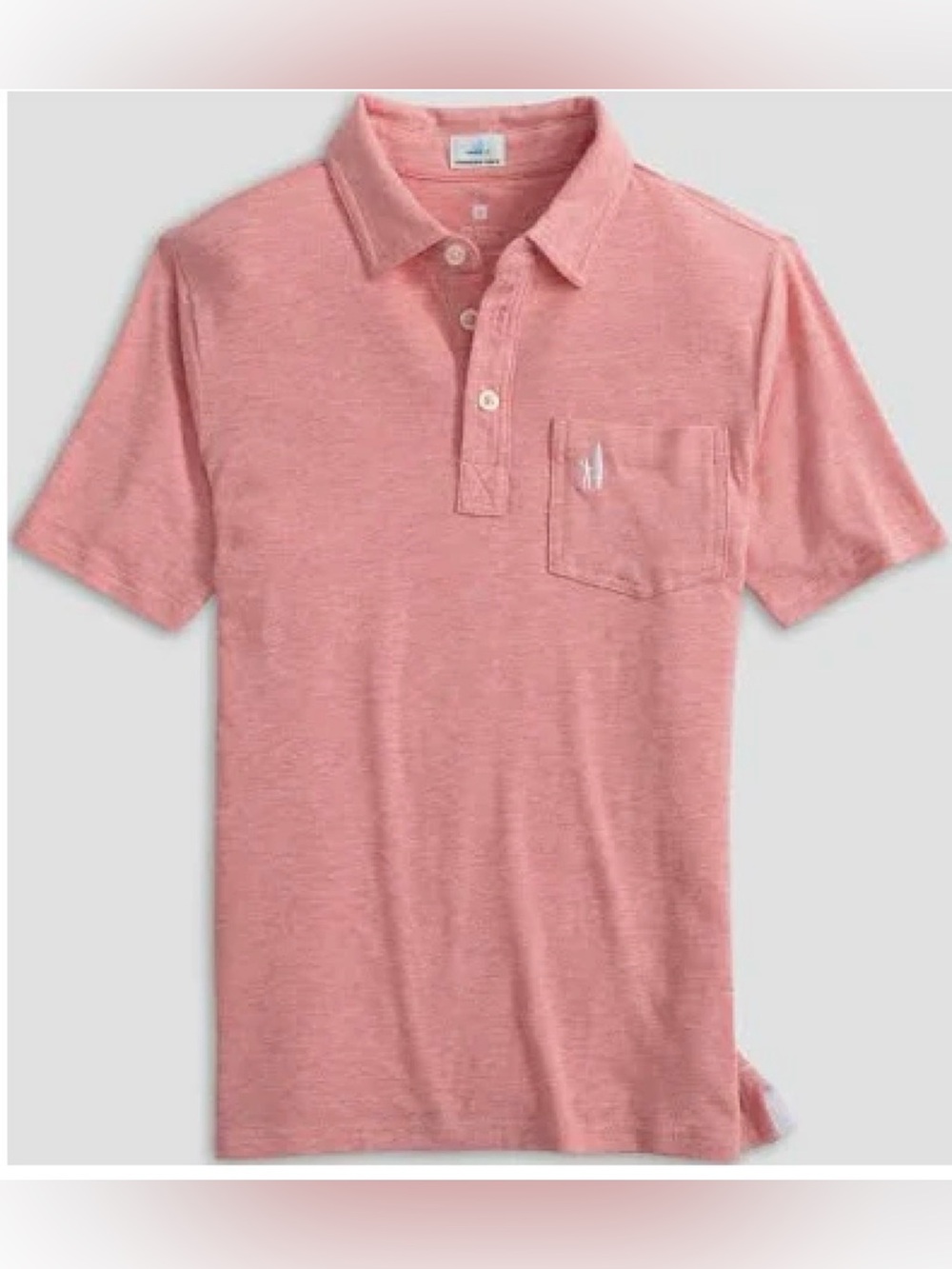 NEW JOHNNIE-O POMEGRANATE ORIGINAL 2.0 JR. HEATHERED GOLF POLO SHIRT SZ 14